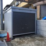 大型オートバイの車庫。八王子ホーメストタウン