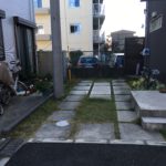 駐車場を使い易く。土間コンクリートの工事(南町田)