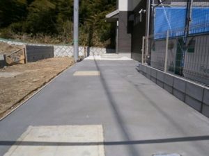 日野新築外溝工事が80万円の工事例と費用のご紹介。動画付き。