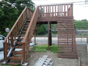 ハードウッド（ウリン材）でデッキ工事（あきる野市五日市）