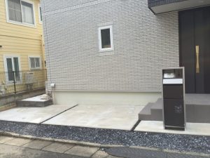 新築外溝工事（八王子市長房町）