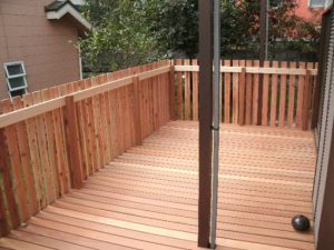 ウリン材でウッドデッキ工事（八王子市南陽台）