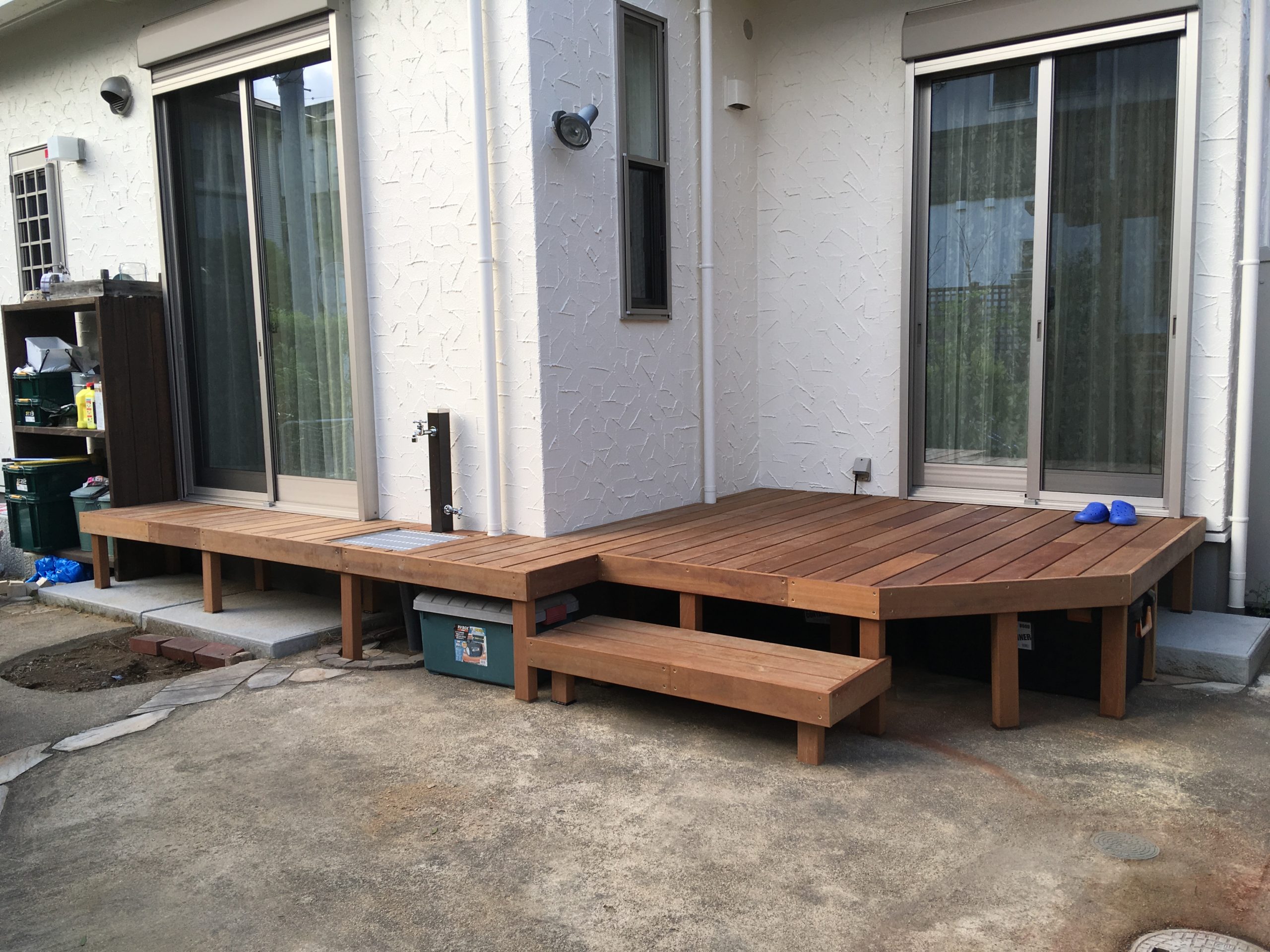 八王子近郊、30年耐久ウリンウッドデッキ施工数NO1ソデノ建装